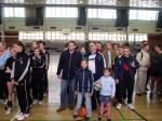 Zu Beginn mit Kind und Kegel beim Turnier