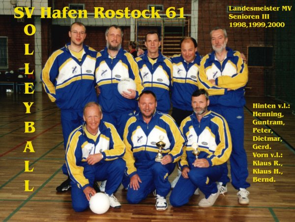 SV Hafen Rostock 61 (Bezirksklasse Nord Herren 1999/2000)