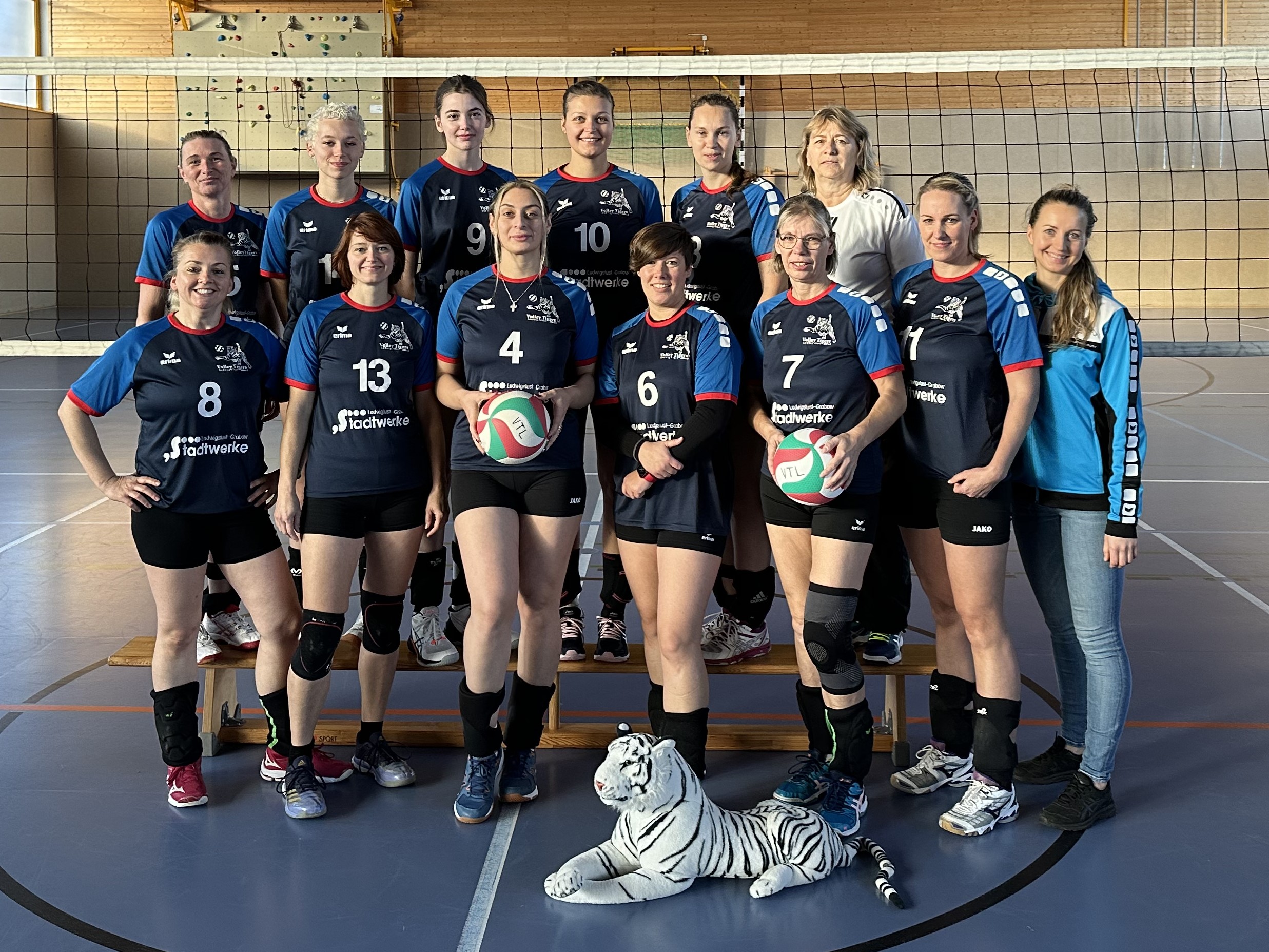 Mannschaftsfoto Volley Tigers Ludwigslust