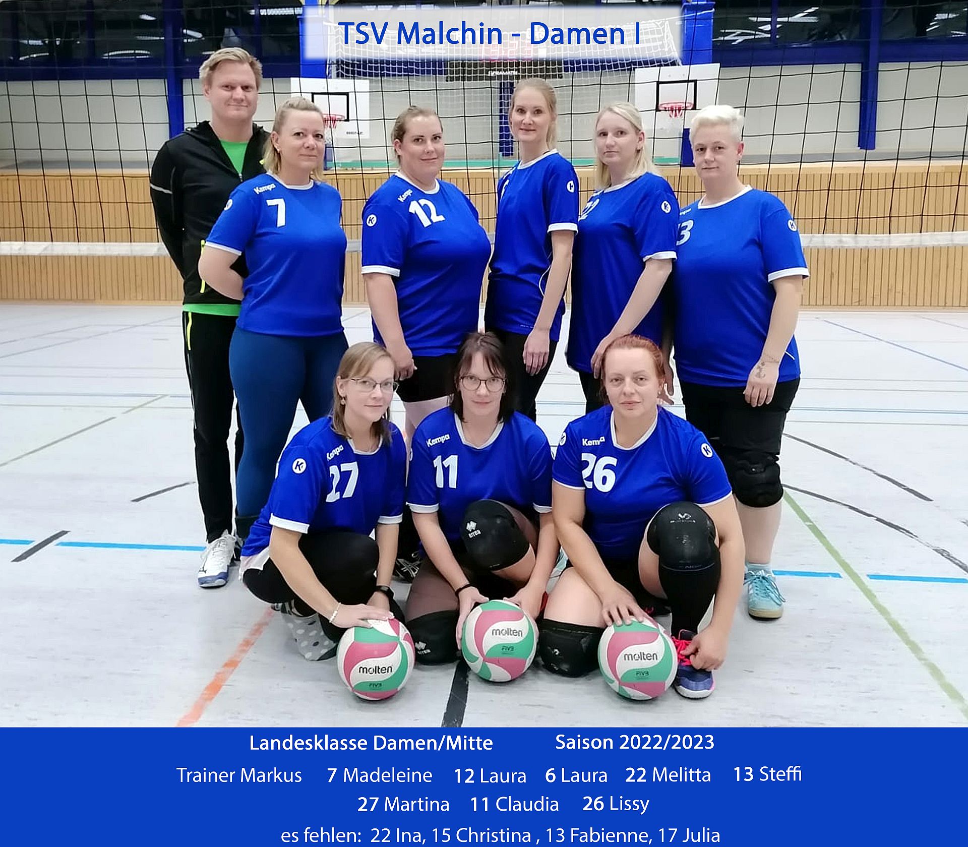 Mannschaftsfoto TSV Malchin I
